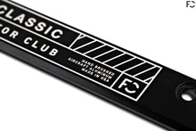 Load image into Gallery viewer, Future Classic - Motor Club Plate Frame Close Up to show laser detail