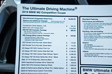 Load image into Gallery viewer, Future Classic - BMW Custom Monroney Sticker