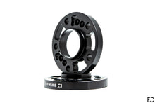 Load image into Gallery viewer, A 3/4 view of the Future Classic BMW 5x120 18mm wheel spacer