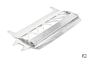 Fall-Line Motorsports - F8X (S55) Oil Cooler Closeup View in Stainless Steel