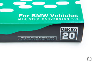 Future Classic BMW M14 Titanium Stud Kit Livery Box Close Up View - Front