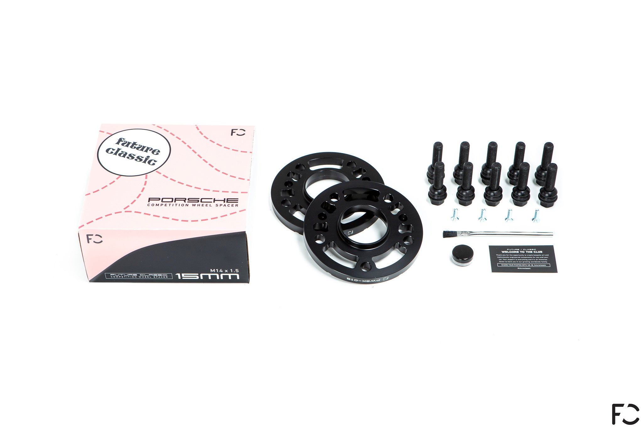 Black Wheel Spacers 7mm 20mm Fit Porsche 911 996 997 Black Wheel Spacers 7mm 20mm Fit Porsche 911 996 997