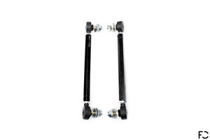 Fall-Line adjustable front sway bar end links increase strength and adjustability for BMW E9X M3