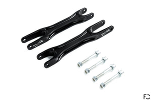 Fall-Line Motorsports E9X M3 / E82 1M Trailing arm set product layout top angle view