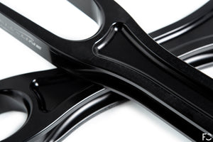 Detailed view of Fall-Line trailing arm set for E90 M3, E92 M3, E93 M3, and E82 1M