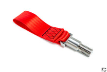 Load image into Gallery viewer, Future Classic - A90 Supra Titanium Tow Strap - Red, Angle View