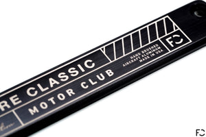 Future Classic - Motor Club Plate Frame Close Up to show hand brushing texture
