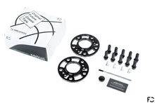 Load image into Gallery viewer, Everything included in the Future Classic wheel spacer set for BMW models: wheel spacer pair, lug bolts, hub bolts, applicator brush, Copaslip copper anti-seize