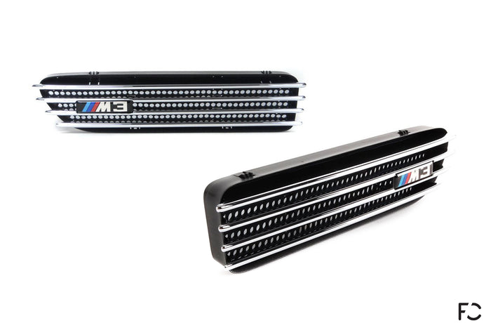 BMW E46 M3 OEM Fender Grille product shot - left and right