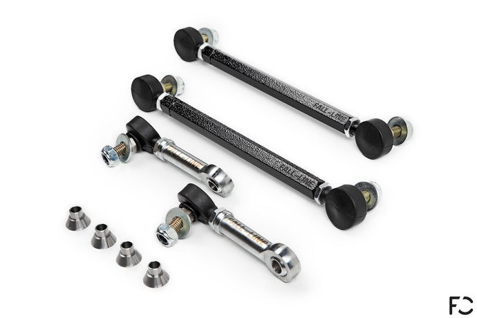 Fall-Line Motorsports - E46 M3 Front + Rear Sway Bar End Link Set 